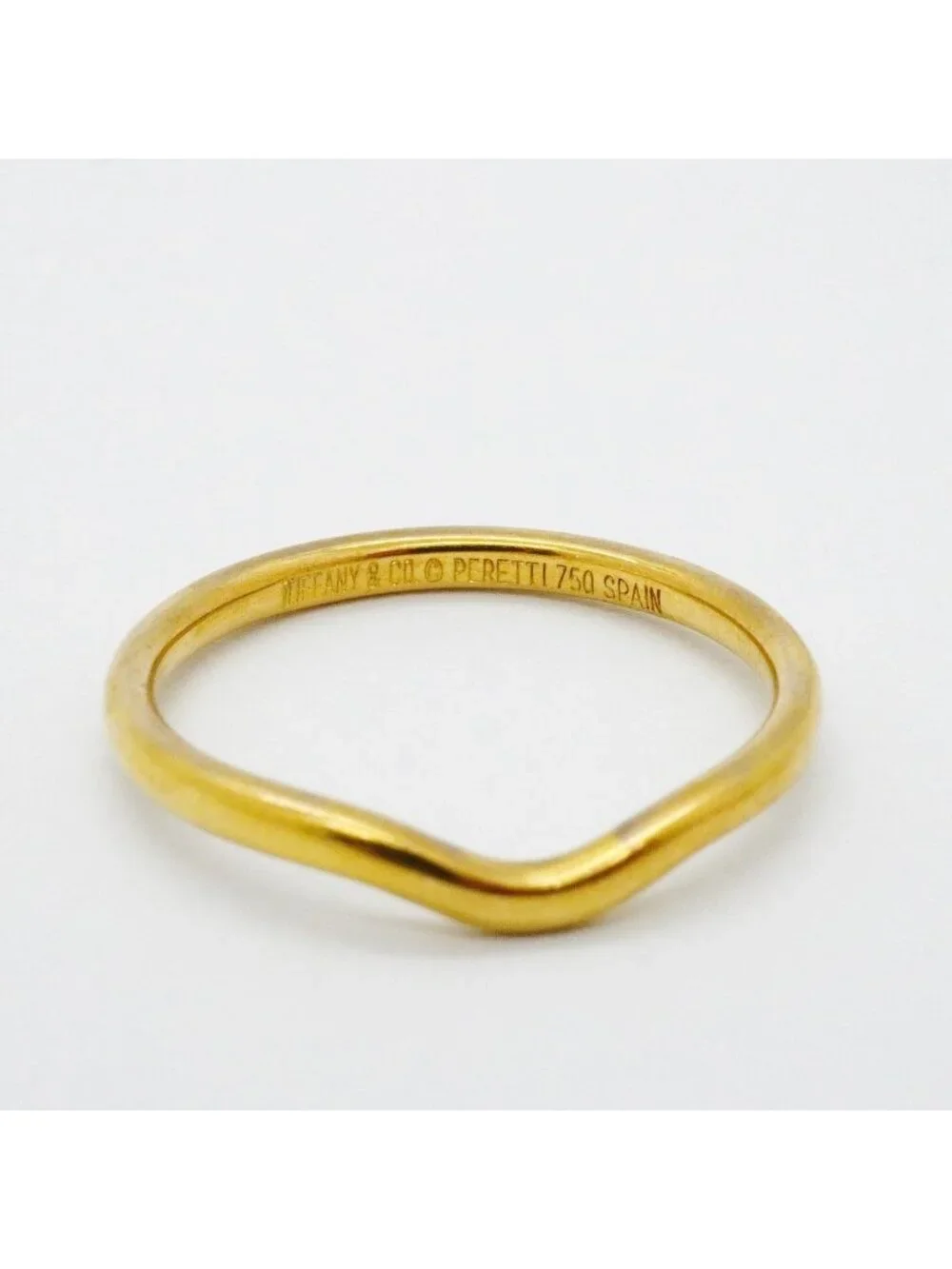 Tiffany & Co Ring Curved Band 18k Yellow Gold